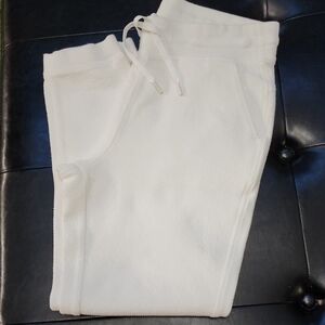 90 Degree By Reflex Textured Cream Joggers NEW Without Tags, Size M